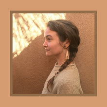 Load image into Gallery viewer, A C C O L A D E S  Earrings • Leather & Brass