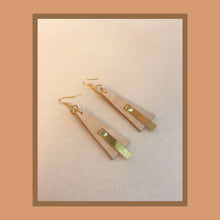 Load image into Gallery viewer, A C C O L A D E S  Earrings • Leather & Brass