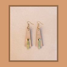 Load image into Gallery viewer, A C C O L A D E S  Earrings • Leather & Brass